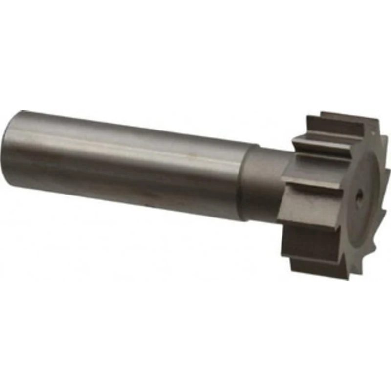 Made in USA ANSI 1208 (Old Std # 152) 1 Cut Diam, 3/8 Cut Width, 1/2 Shank, Straight-Tooth Woodruff Keyseat Cutter Hi...